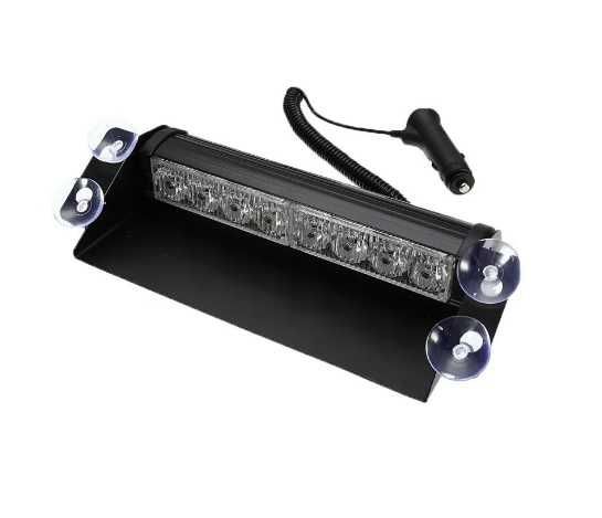 Girofar parbriz rosu albastru, 3 moduri iluminat