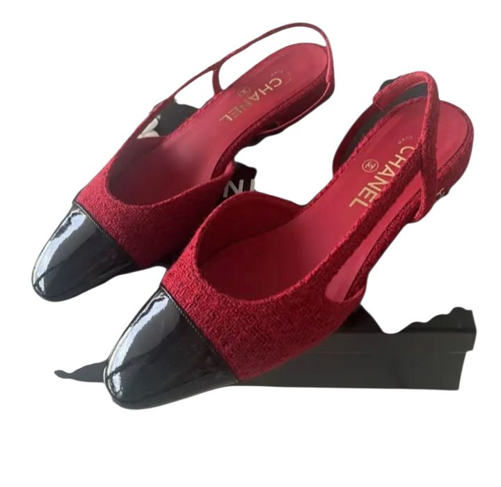 Chanel Tweed Slingback сандали