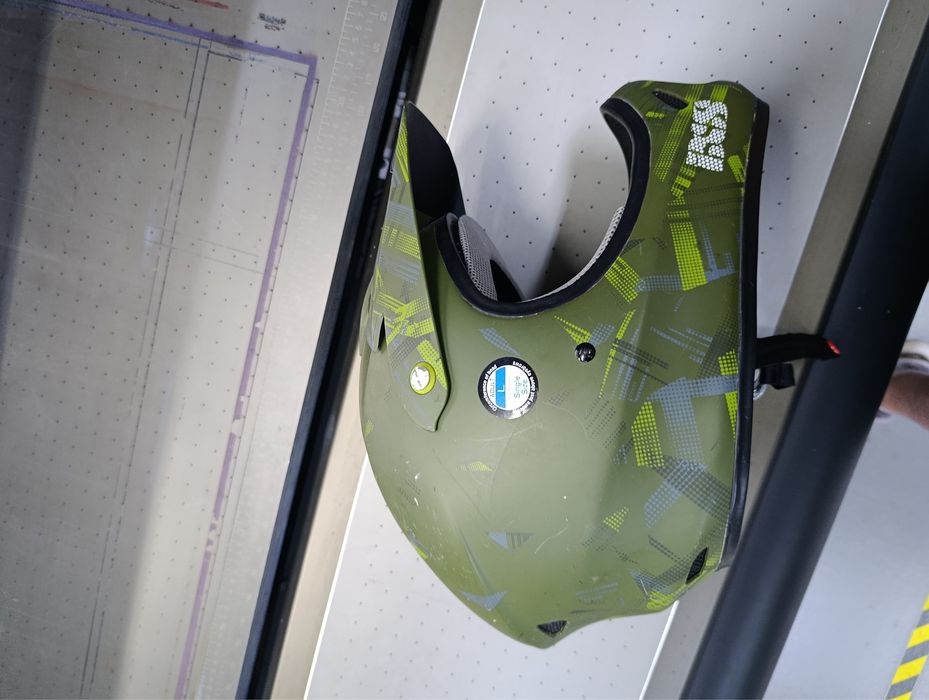 Casca ixs vector verde full face