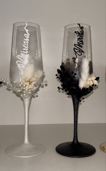 Pahare personalizate nunți/botezuri miri/naşi şi alte evenimente