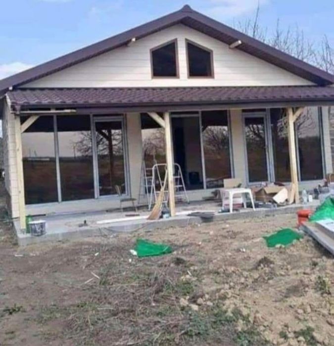 Vand container modular tip casa de locuit din structura metalica învel