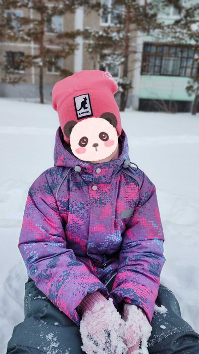 Комбинезон зимний для девочки р.128-134