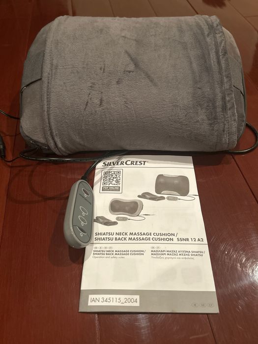 Perna / Aparat masaj Shiatsu SilverCrest pentru gat si spate cu husa si telecomanda