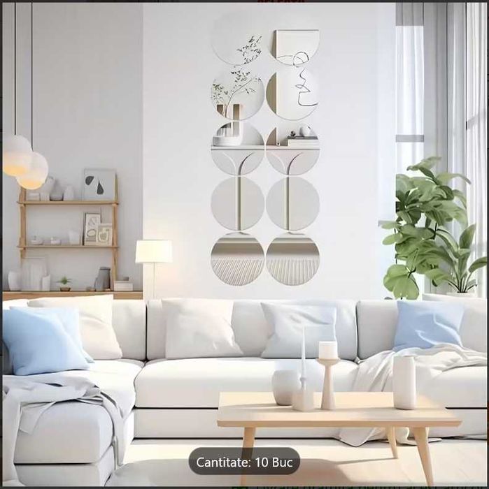 Oglinzi Acrilice 30 cm pentru Nuntă, Petreceri & Decor Autocolante!