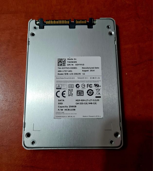 SSD 256 Gb Lite On -2,5 sata 3