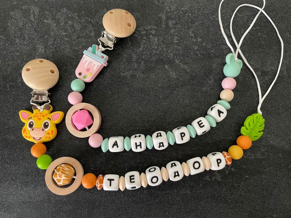 Клипс за биберон и залъгалка