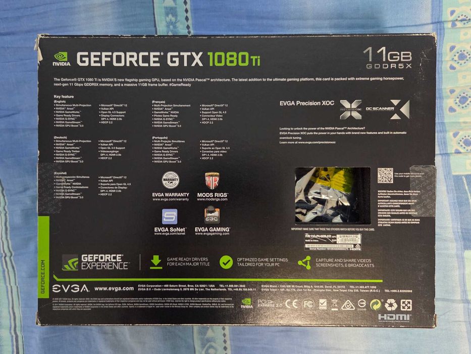 Placa video EVGA GTX 1080Ti icx, 11Gb GDDR5X