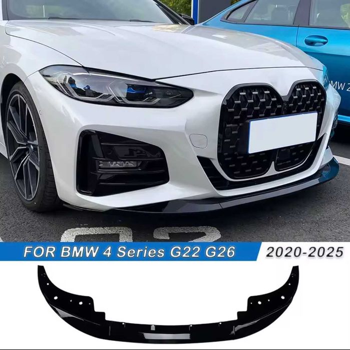 Prelungire Bara Fata BMW Seria 4 G22 G26 2020- M Sport Negru Lucios