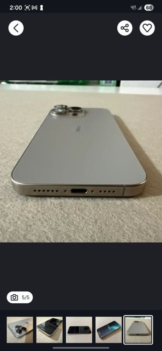 IPHONE 15pro max 256 gb Natural