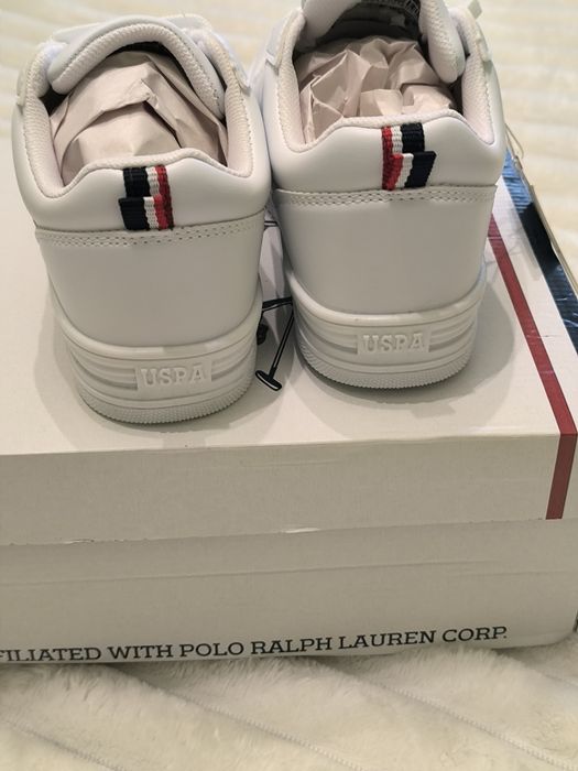 Ново дамски бели маратонки U.S.Polo Assn