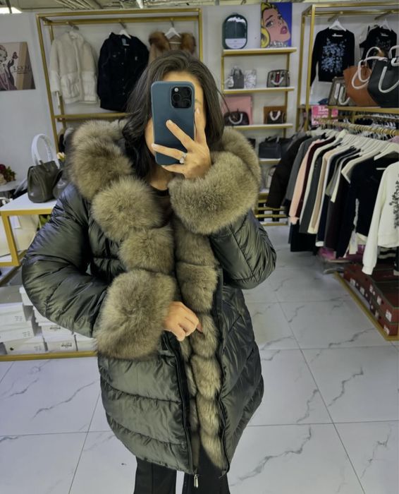 Куртка мех песец