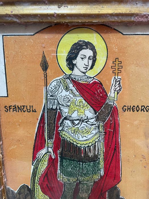 icoana veche icoana deosebita dim lat 20 lung 27cm icoana veche icoana