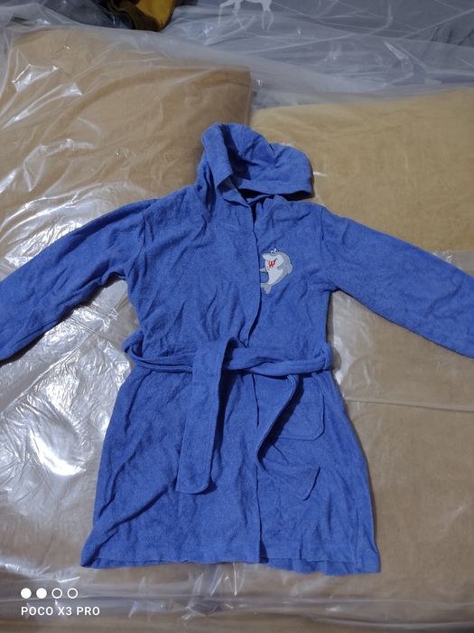 Банный халат детский