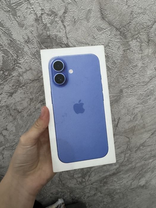 16 айфон новый Акб 100% синний