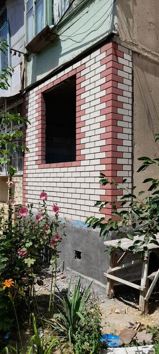 Кладка кирпича балконов в Ташкенте