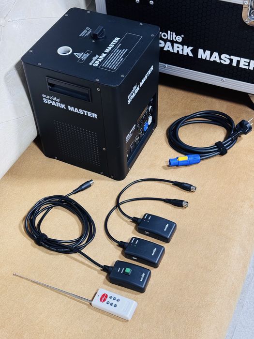 Mașină artificii/efect de scântei Eurolite Spark Master-kit complet !