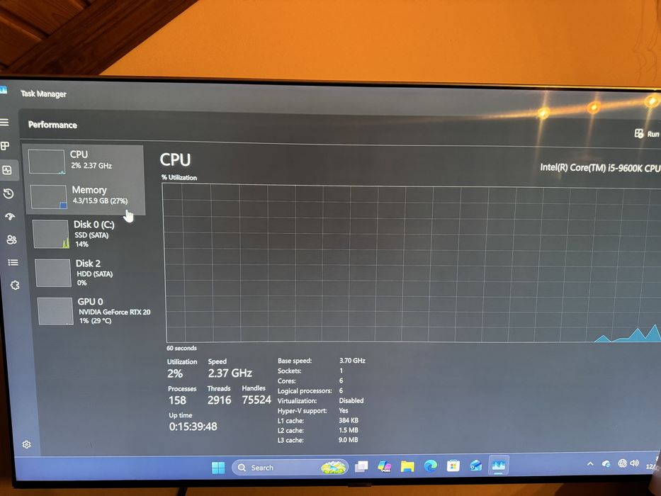 Calculator pc gaming asus tuf i5 9600k rtx 2060 super 16 gb