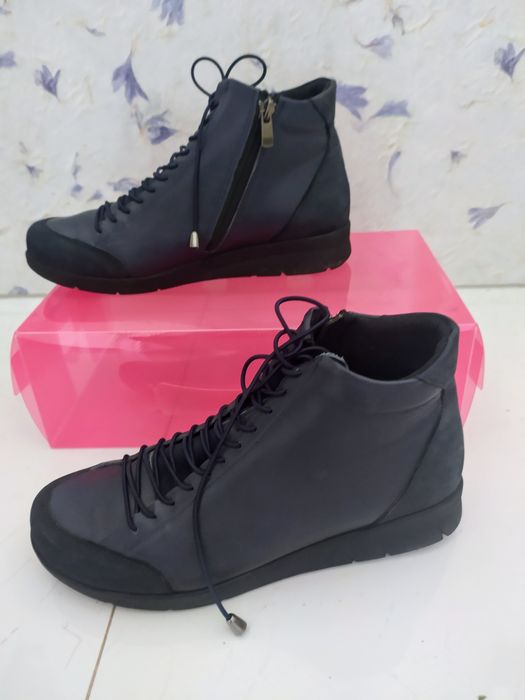 Боти естествена кожа, Кубинки 37 номер, от соца