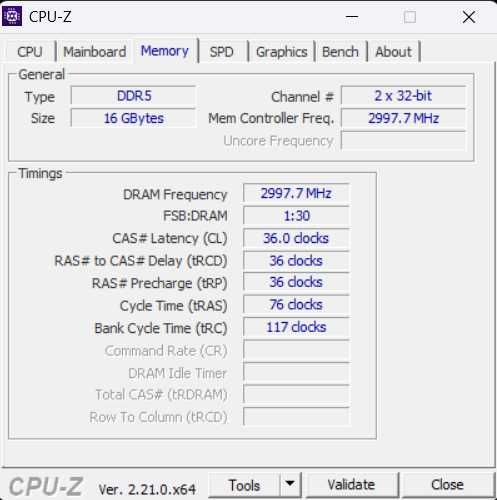 RAM: Patriot Viper DDR5 16GB 6000MHz CL36
