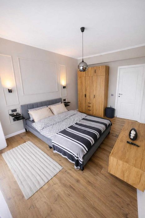 Apartament 3 camere mobilat complet, bloc nou, zonă liniștită