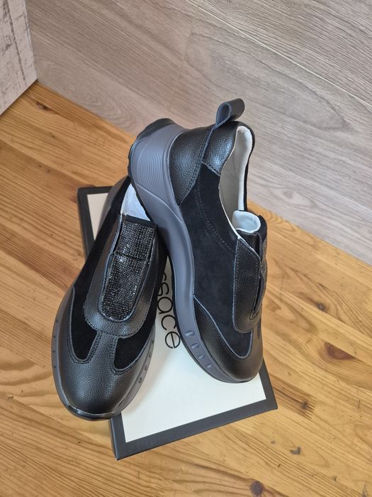 Кроссовки осенние кожа/замша