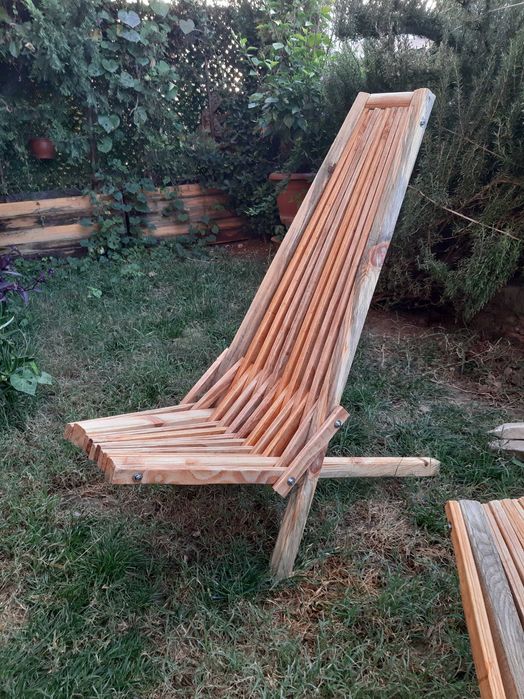 Нови  Великолепни Градински Сгъваеми Дървени Столове