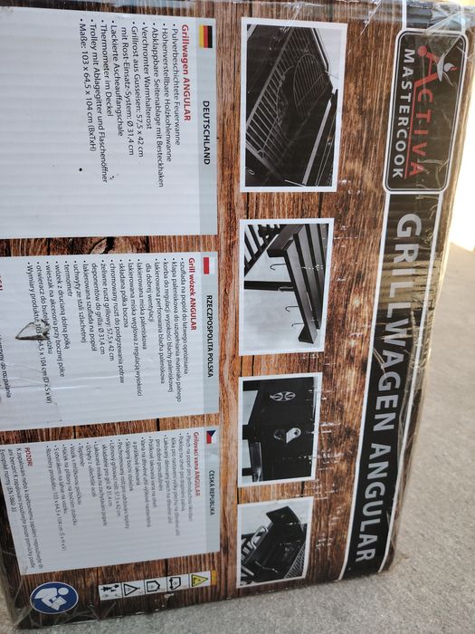 Grătar pe cărbuni/ nou in  cutie