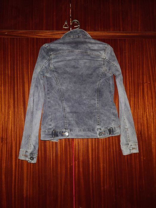 Сиво дънково яке