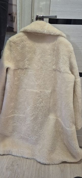 Шуба овчина бежевая