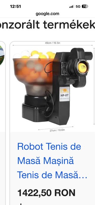 Robot tenis de masa