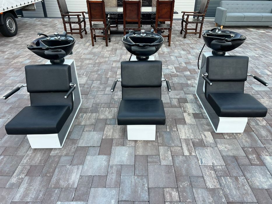 Scafe coafor ghiuveta ceramica reglabila si scaune frizerie