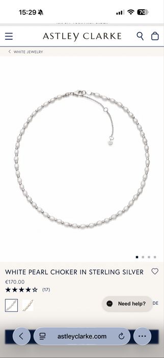 Astley Clarke перлено чоукърче