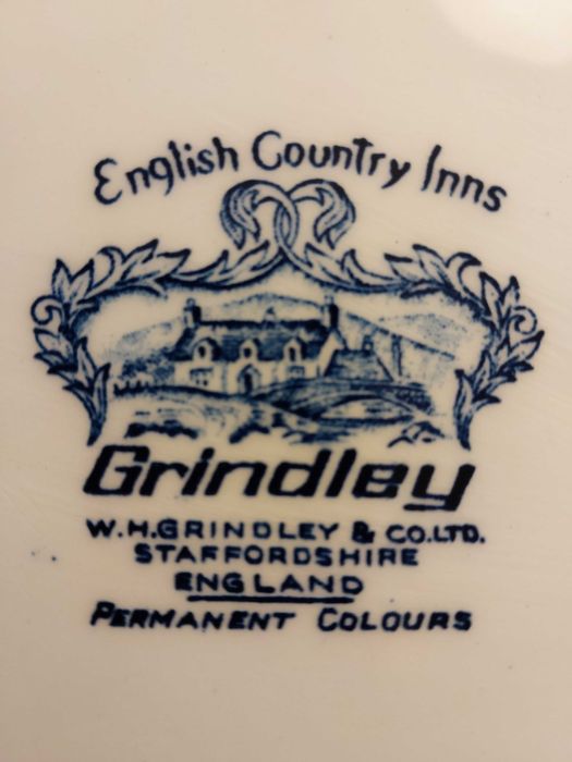 Английское традиционное блюдо поднос с пейзажем