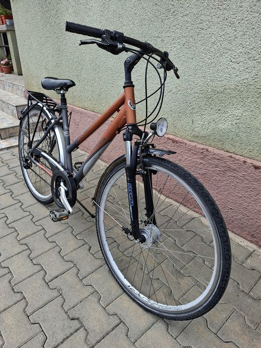 Bicicleta dama aluminiu California, 27 viteze, roti 28