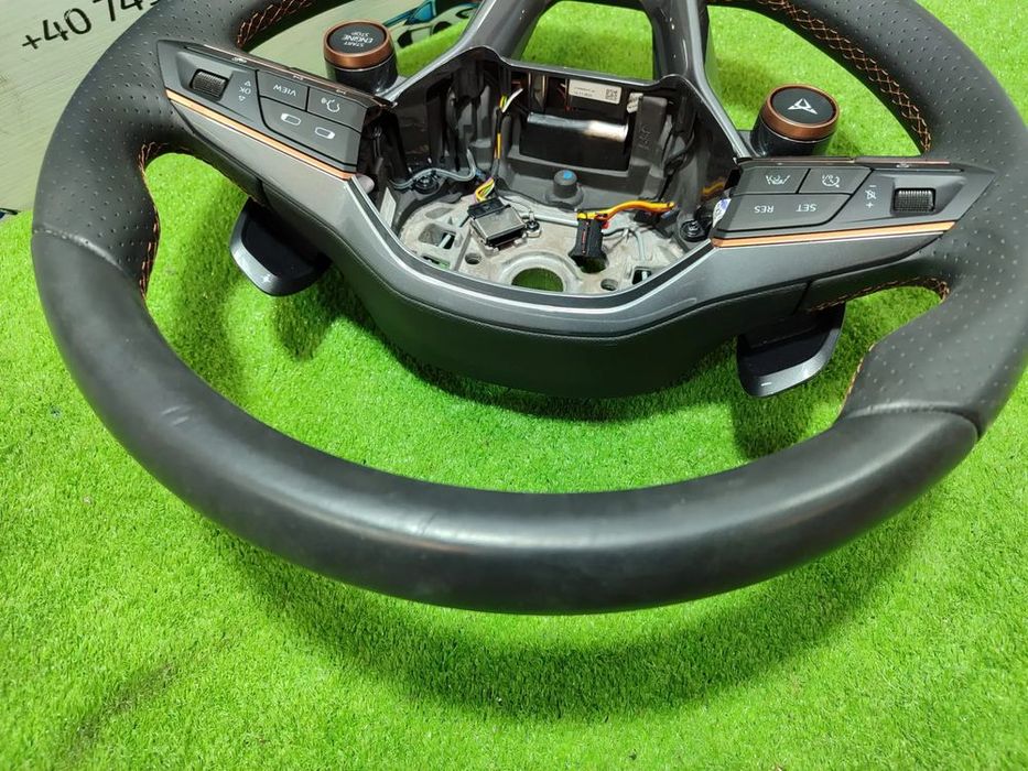 VOLAN PIELE CU COMENZI SEAT LEON 4 KL / CUPRA LEON / COD OEM 5FA419091 / 5FA419091FT 2020-2025  (4I2)