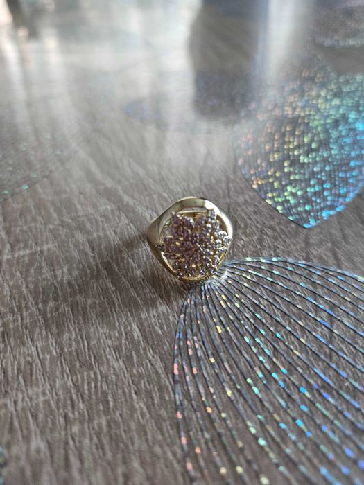 Позлатен дамски пръстен18мм