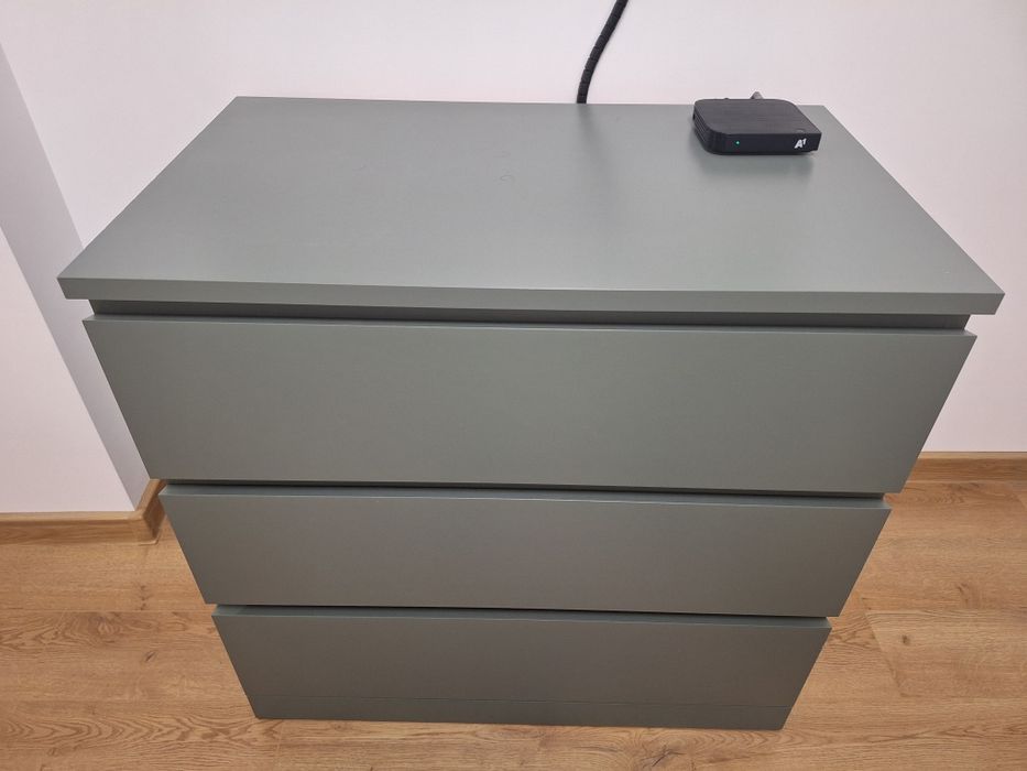 IKEA MALM скрин с 3 чекмеджета