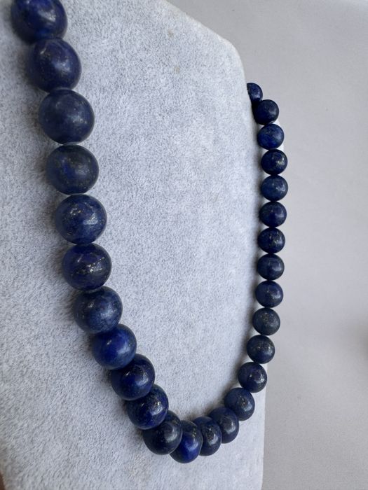 Colier din lapis lazuli si argint