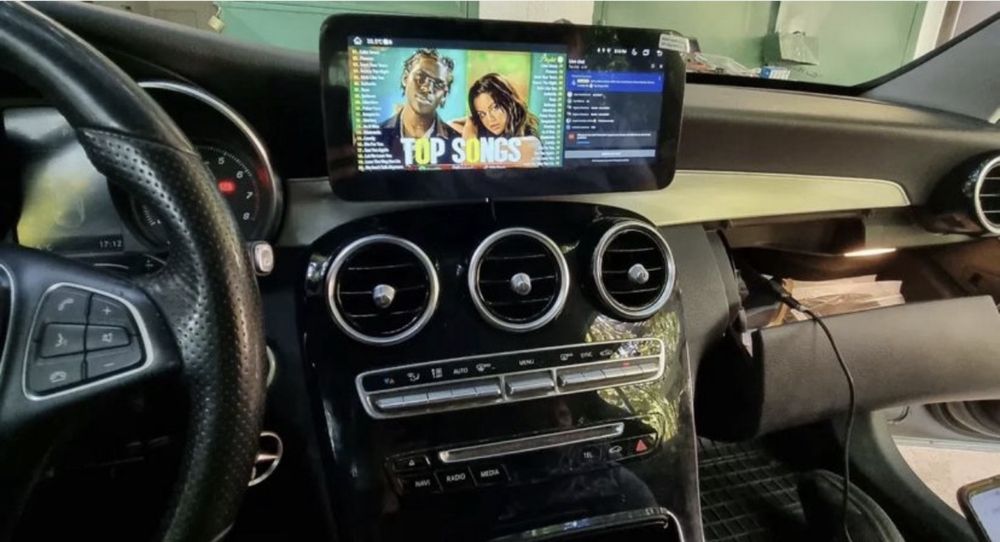 Navigatie android Mercedes C Class W205 Carplay Waze YouTube