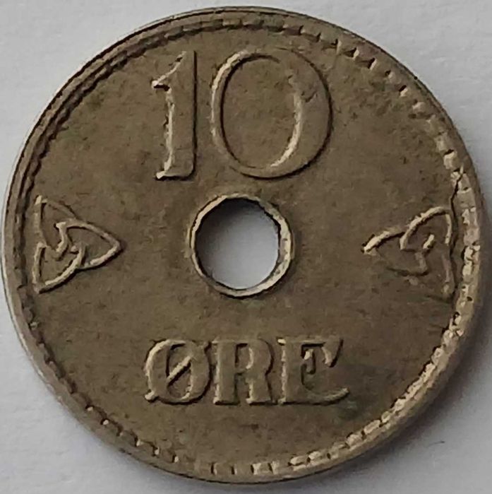 Norvegia, 10 ÖRE 1924 HAAKON VII. 1905-1957