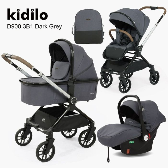 Коляска универсальная 3 в 1 Kadilo D900