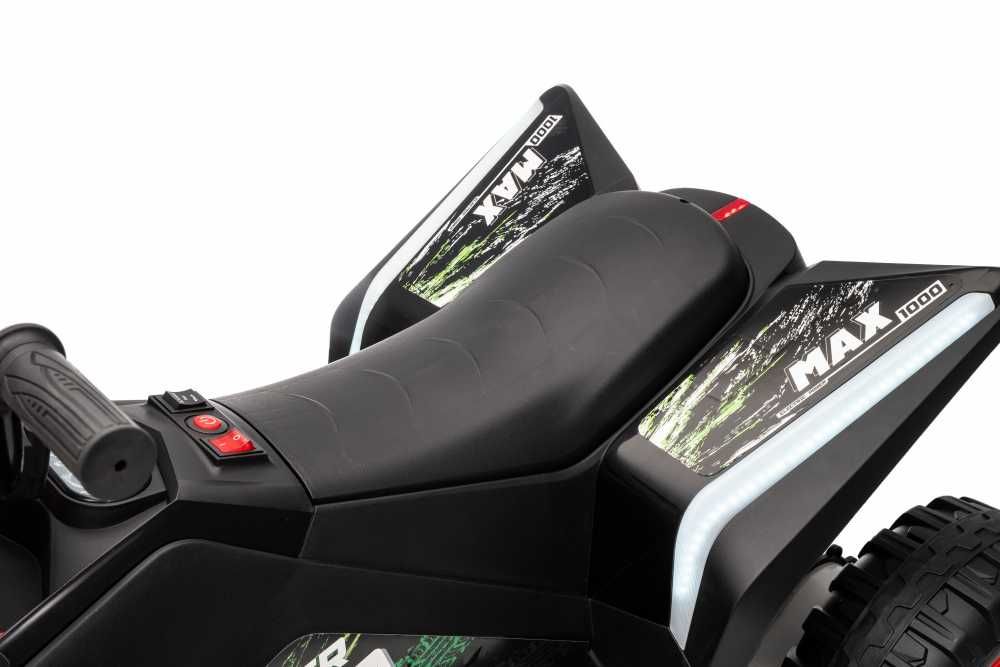 Atv electric copii Nichiduta SuperMax Black. 24V,130w scaun piele ,Eva