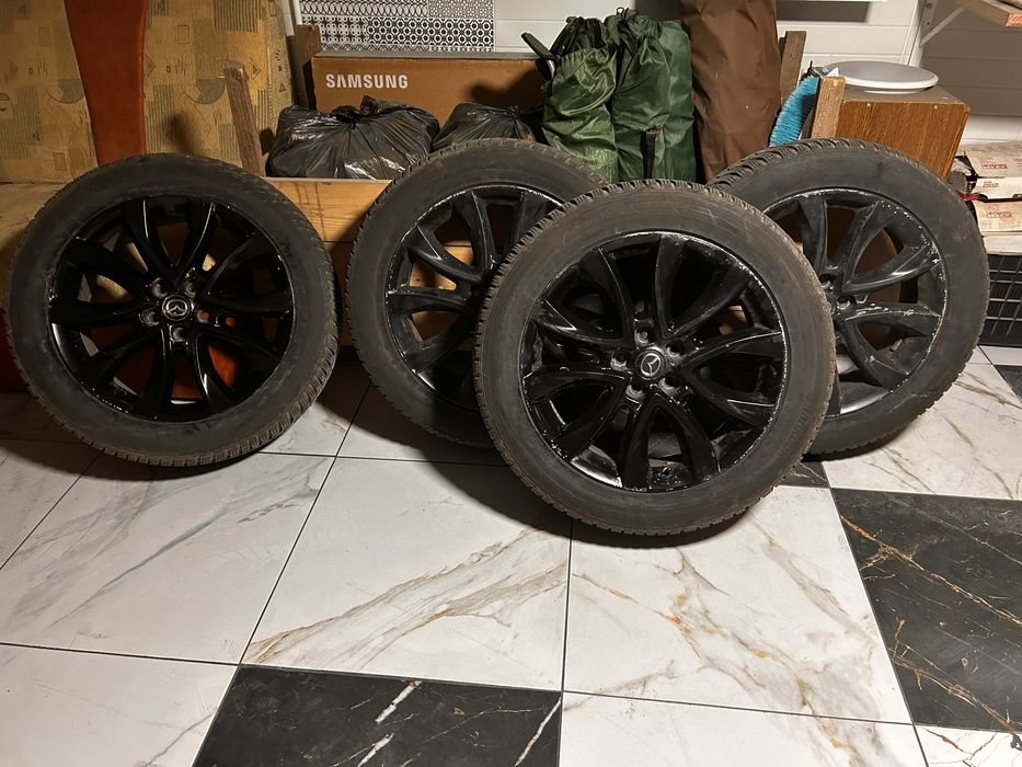 Set roți iarnă originale Mazda R19 – 225/55 R19 Hankook Winter i*cept evo3 – folosite un sezon
