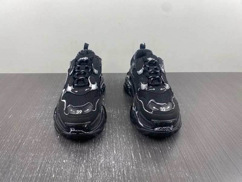 Balenciaga Triple S - Black/Dark Green/Dark Grey | РАЗМЕРИ: 35 до 46