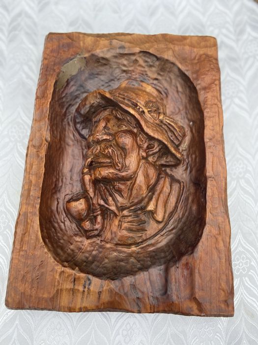 Basorelief lemn masiv , 39/27 cm