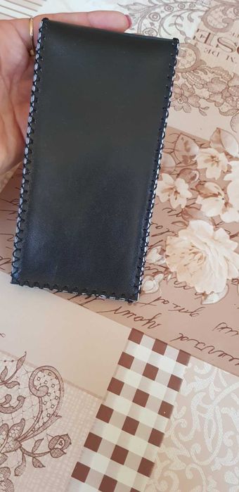 Калъфче ,естествена  кожа за смартфон Samsung S8,A8