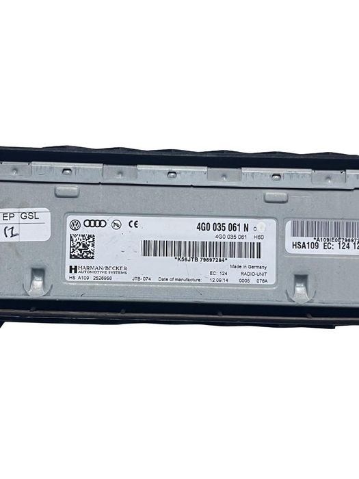 Unitate Audio Audi A8 Iii 4H2, 4H8, 4Hc, 4Hl 2009 - 2018 4G0035061N