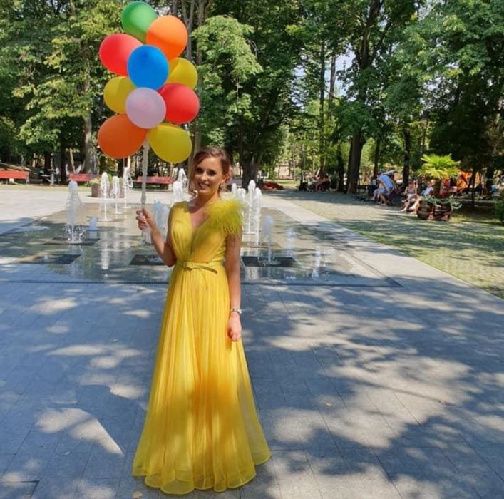 Rochie de seară din voal