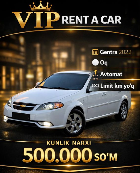 Rent a car  kunlik/haftalik/oylik