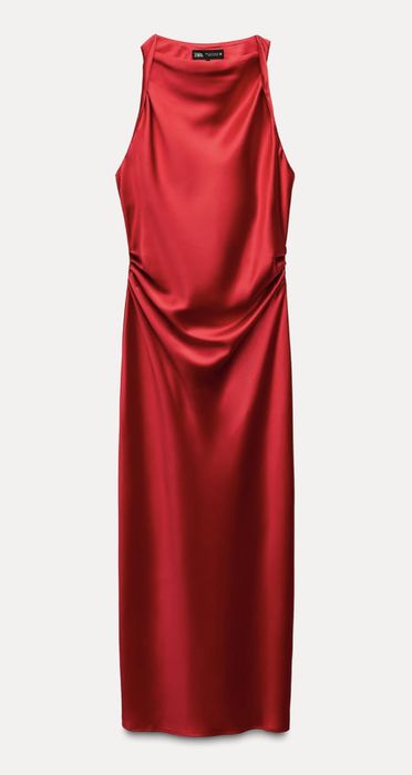 Rochie midi satinata